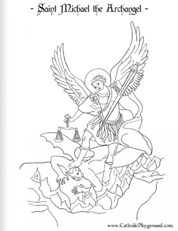 Archangel coloring