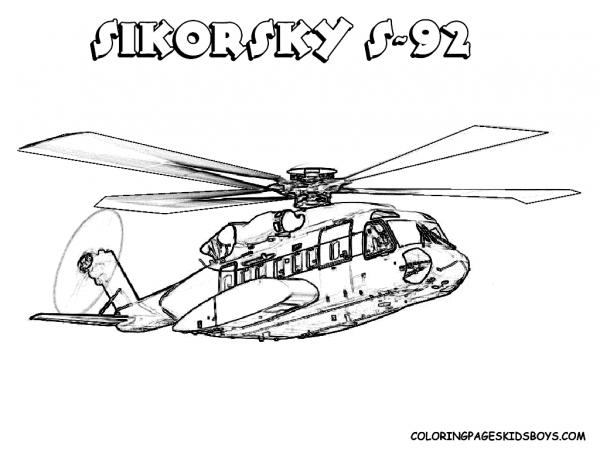 preview Attack Helicopter coloring