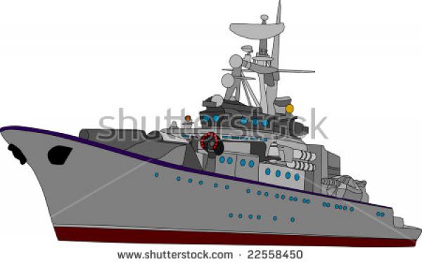 Battleship clipart