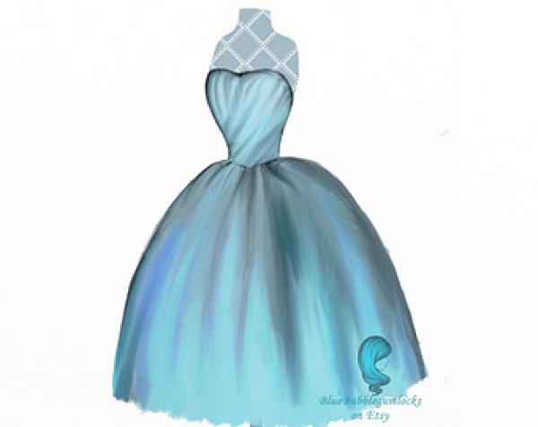 preview Blue Dress clipart