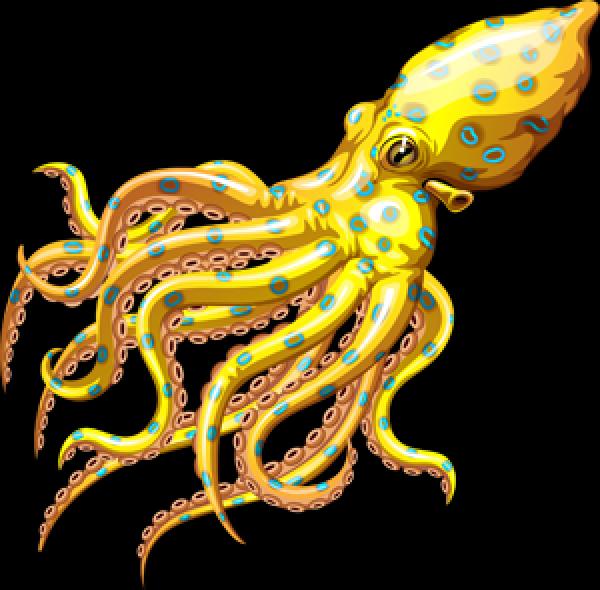 Blue Ringed Octopus clipart