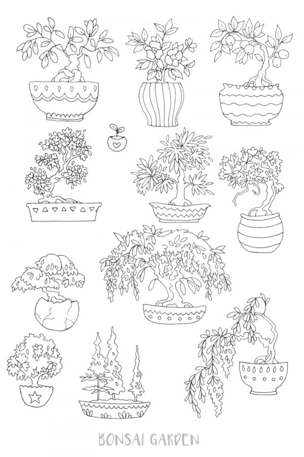 preview Bonsai coloring