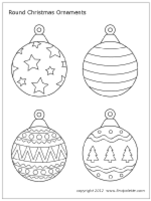 Christmas Ornaments coloring