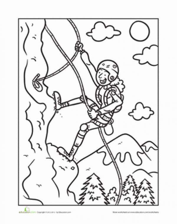 preview Climbing coloring