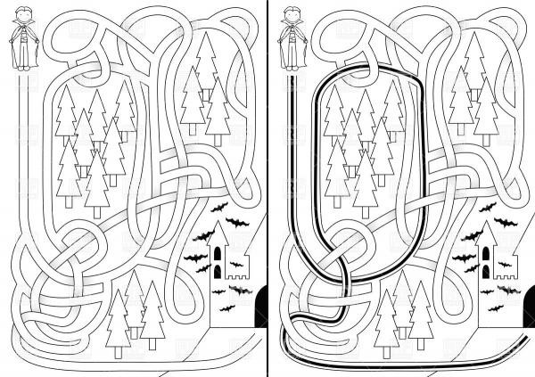 Dracula's Castle coloring