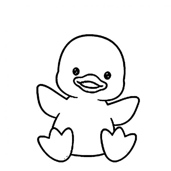 preview Duckling coloring