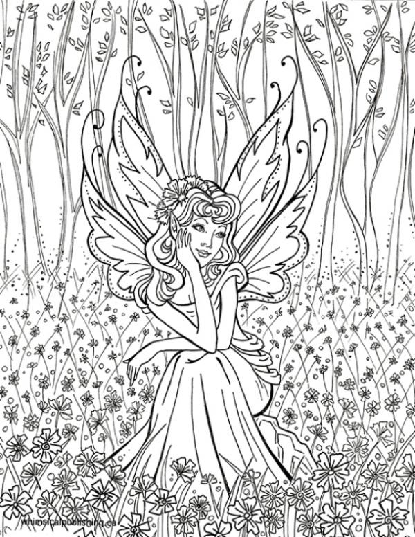 Elf Fairy coloring