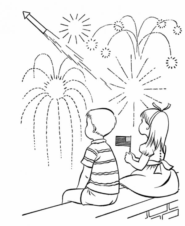 preview Fireworks coloring