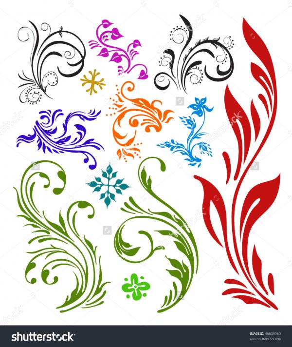 Floral Vector coloring