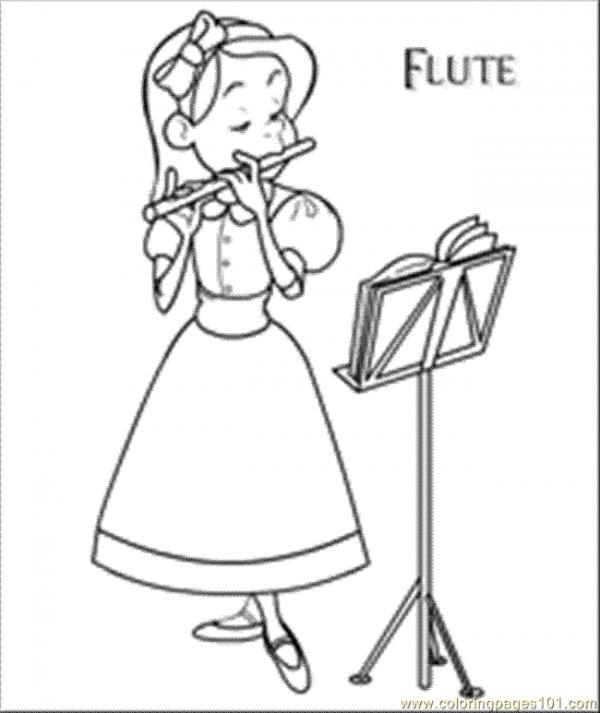 Flute coloring