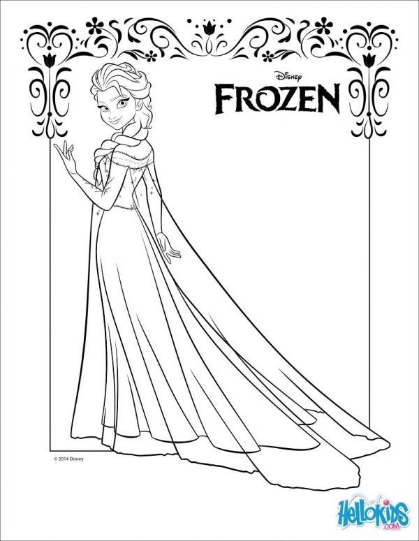 Elsa (Frozen) coloring