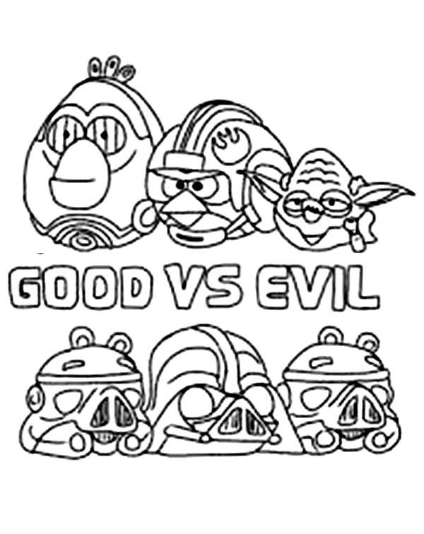 Good Vs. Evil coloring