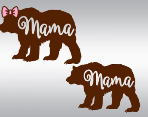 preview Grizzly Family In Spring svg