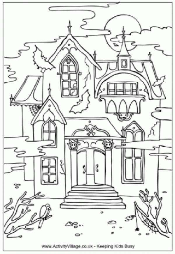 preview Mansion coloring