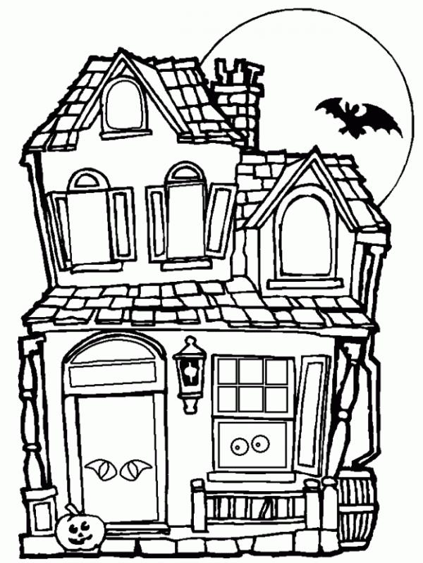 preview Haunted House coloring