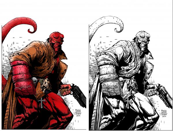 preview Hellboy coloring