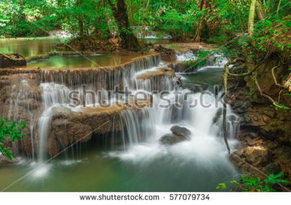 preview Huai Mae Kamin Waterfall coloring