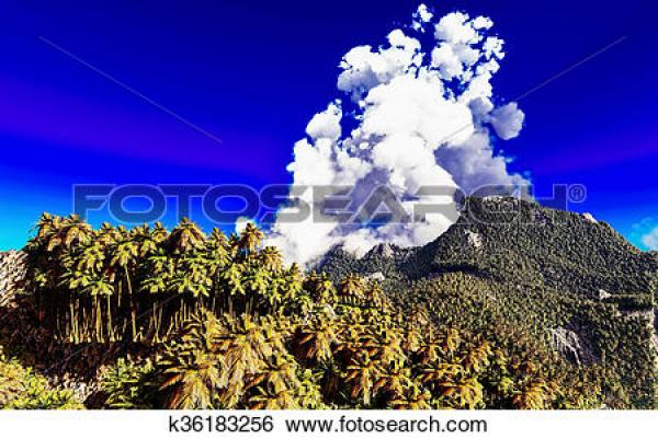 preview Island Volcano Eruption clipart