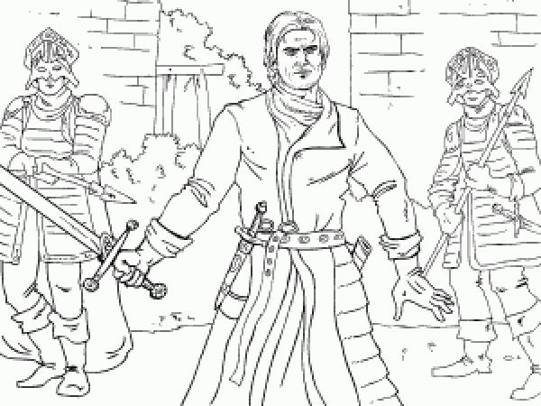 preview Jaime Lannister coloring