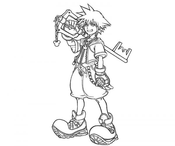 preview Kingdom Hearts coloring