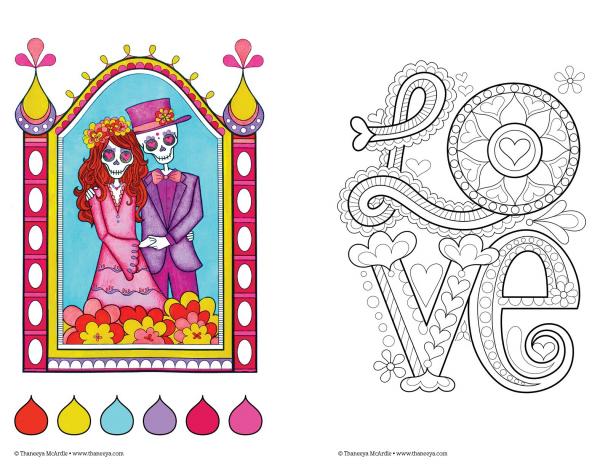 preview Love coloring