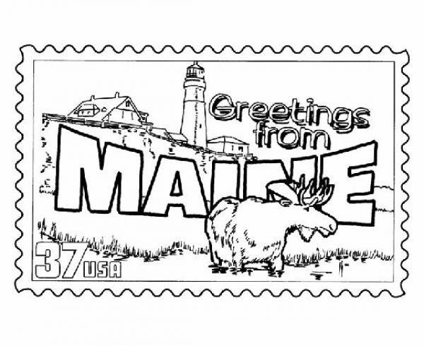 preview Maine coloring