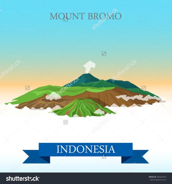 Mount Bromo clipart
