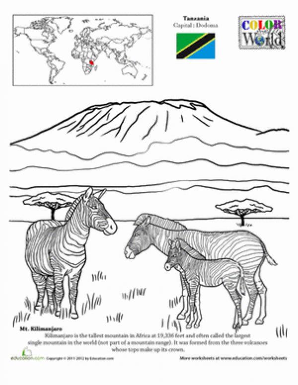 Mount Kilamanjaro clipart