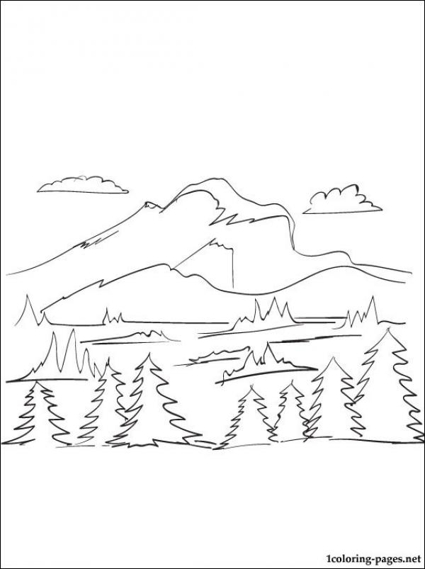 preview Mountain coloring