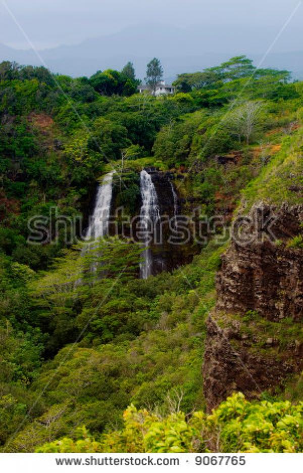 Opaeka'a Falls clipart