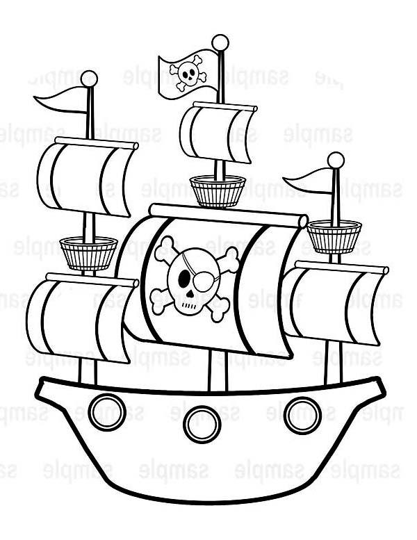 preview Pirate Ship coloring