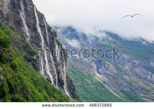 preview Seven Sisters Waterfall, Norway clipart