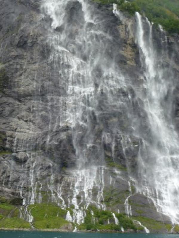 Seven Sisters Waterfall, Norway svg