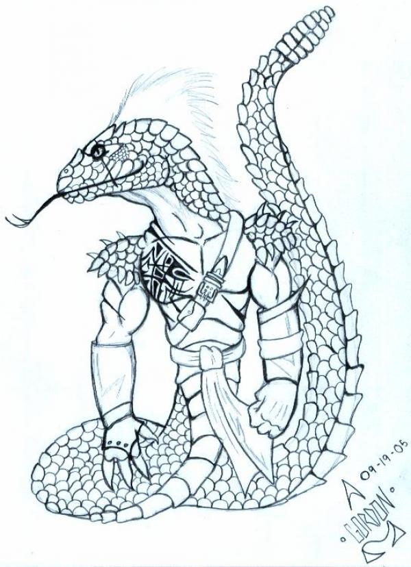 Snakeman coloring
