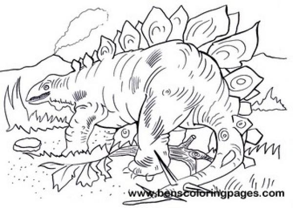 preview Stegosaurus coloring