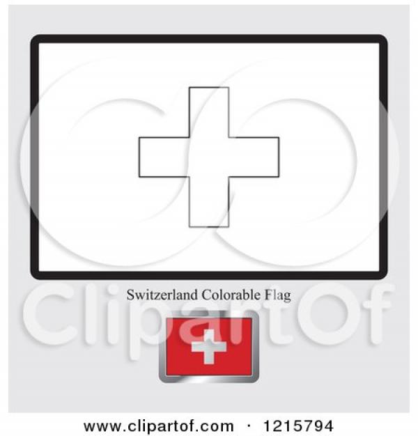 preview Swiss Flag coloring