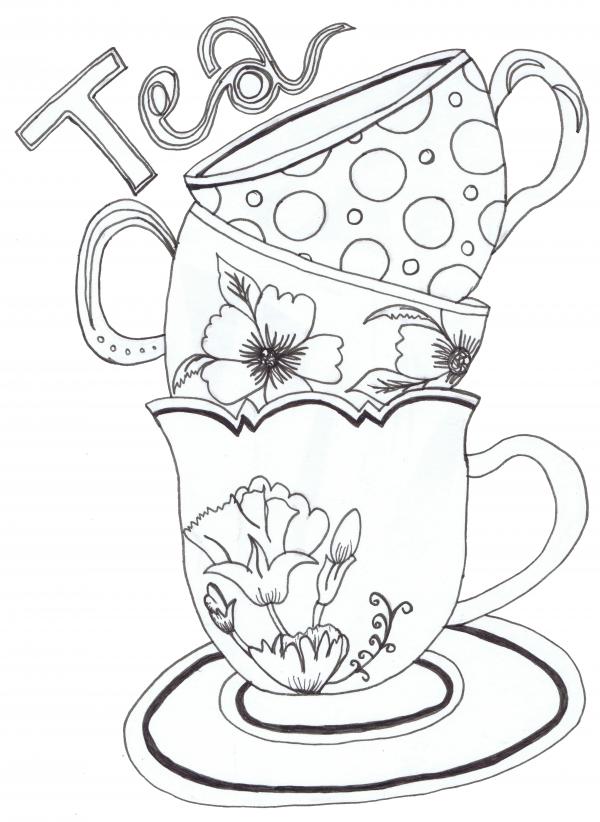 preview Tea Cup coloring