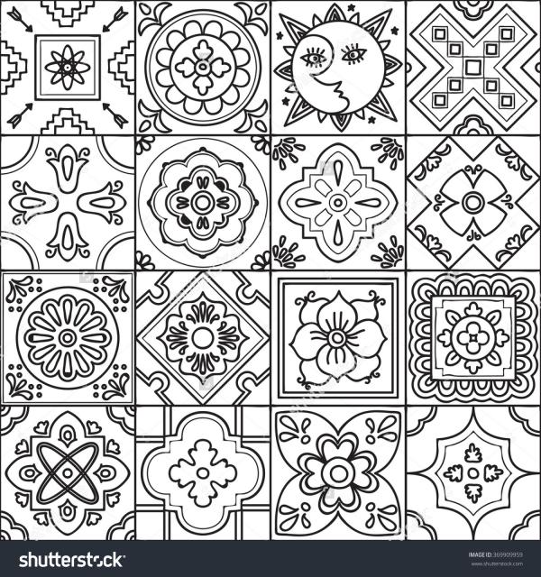 Tiles coloring