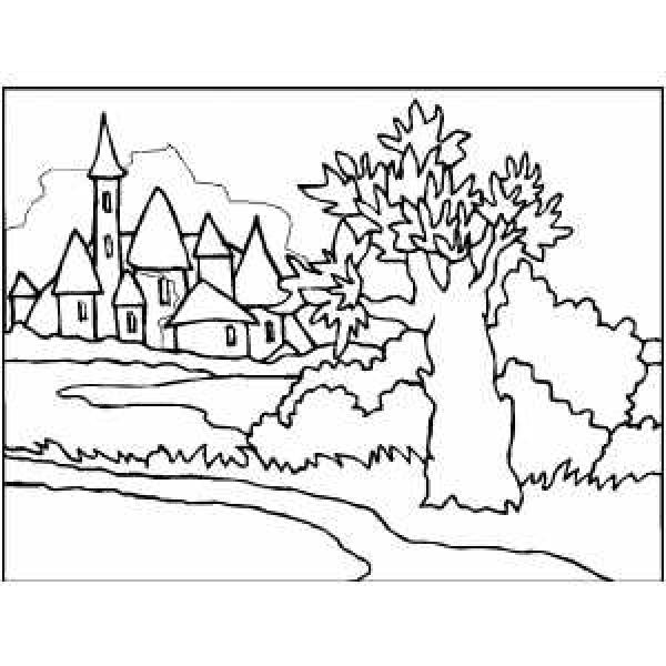 preview Town coloring