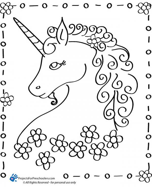 preview Unicorn coloring