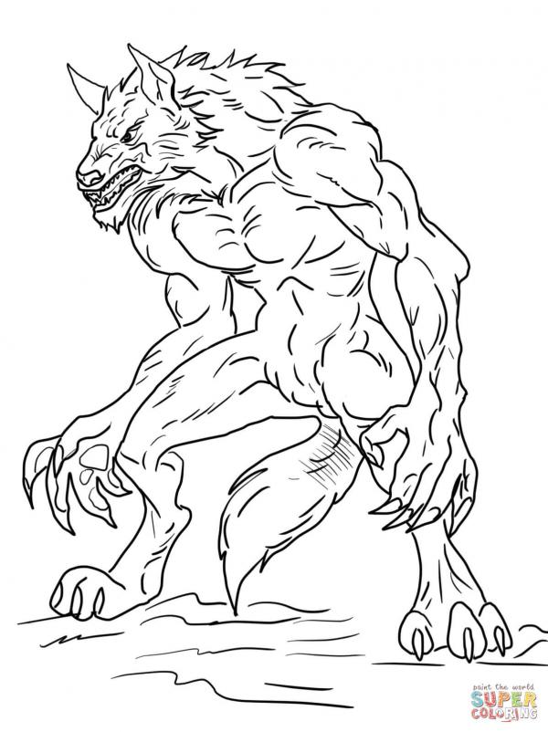 preview Werewolf coloring