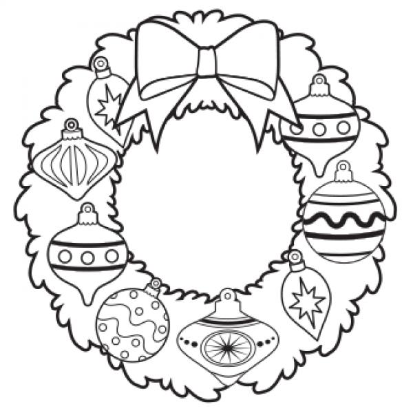 preview Wreath coloring